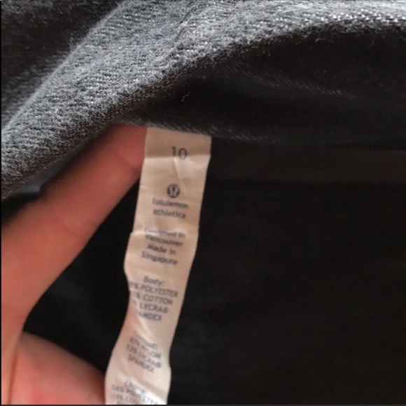 Lululemon Denim Crops Black size 10 - Picture 2 of 6